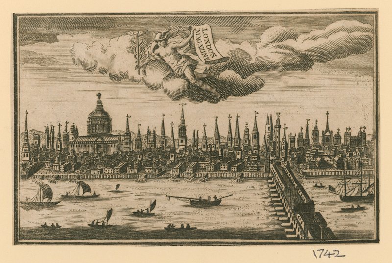 View of London by English School