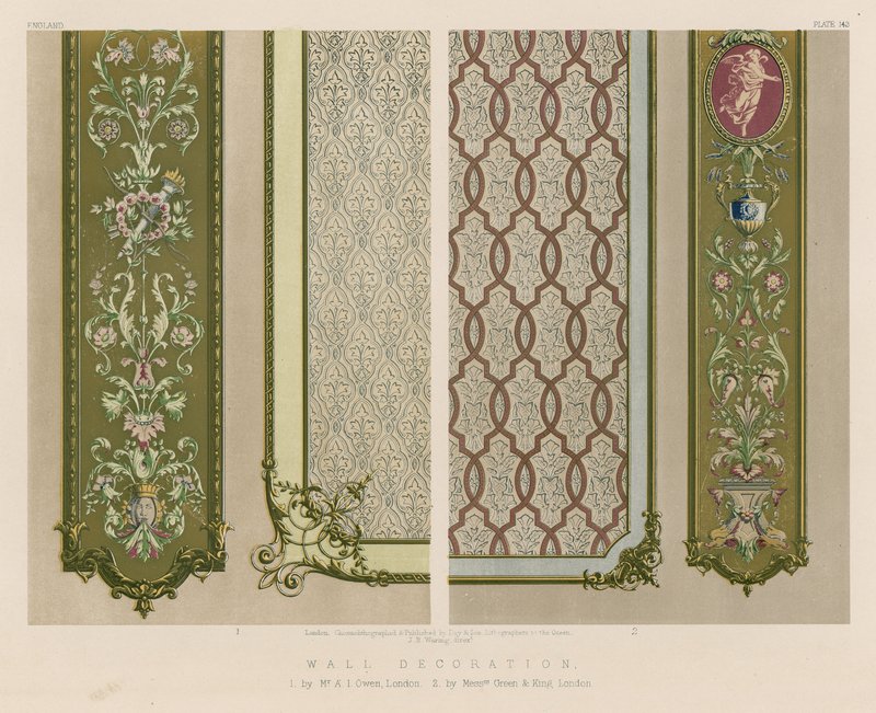 Wall Decoration by English School