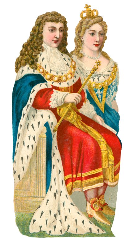 William and Mary by English School