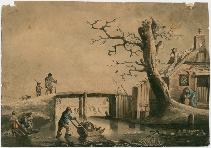 Winter Scene by English School