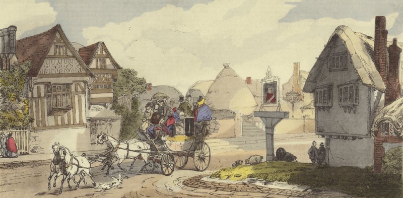 Landscape by Eugene Louis after Lami