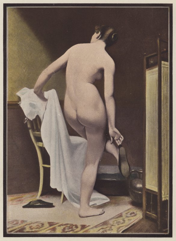 A bather by European School