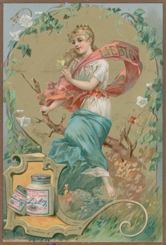 Folk Girl in Blue by European School