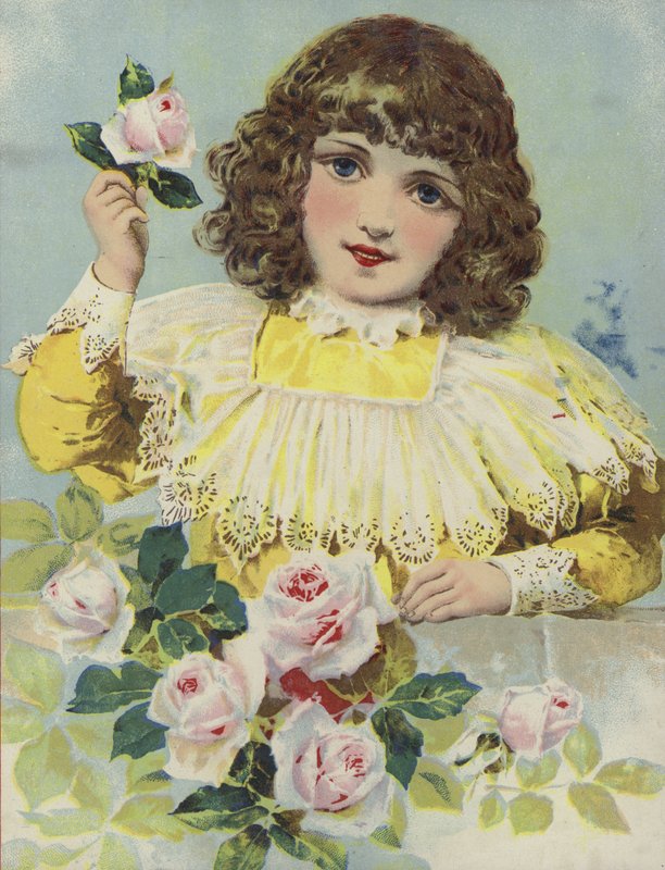 Girl with Roses by European School