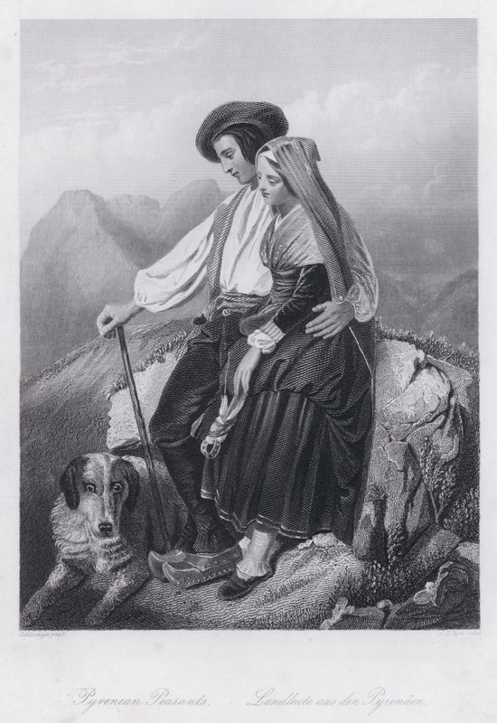 Pyrenean Peasants by European School