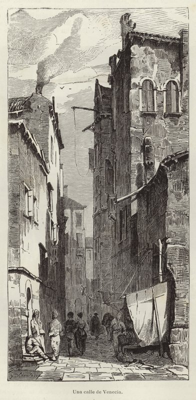 A Street in Venice by European School