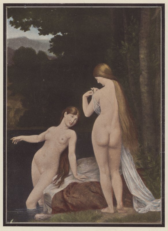 Women Bathing by European School
