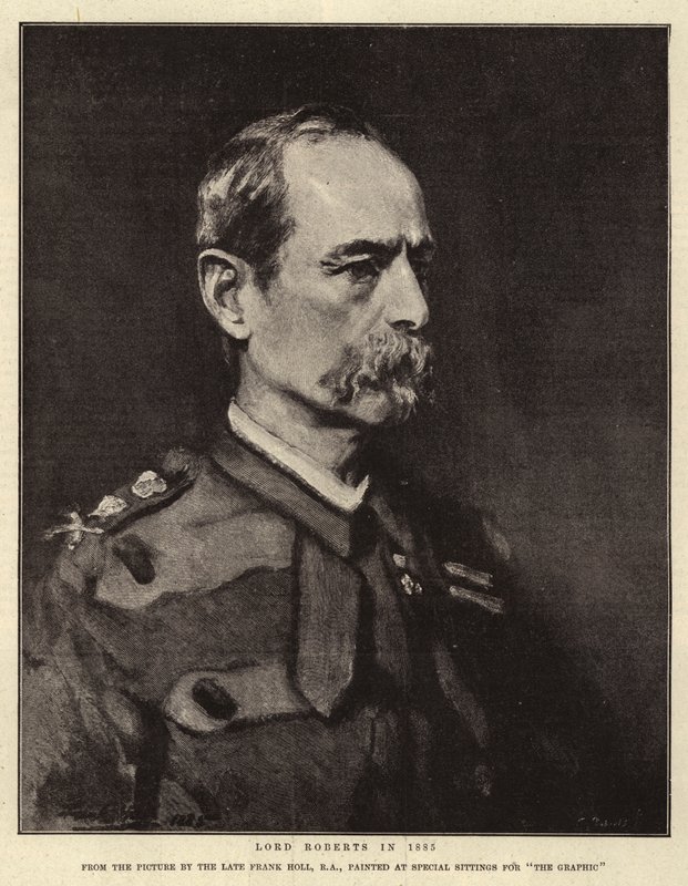 Lord Roberts in 1885 by Frank Holl