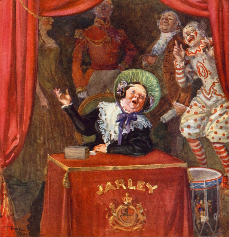 Mrs. Jarley by Frank Reynolds