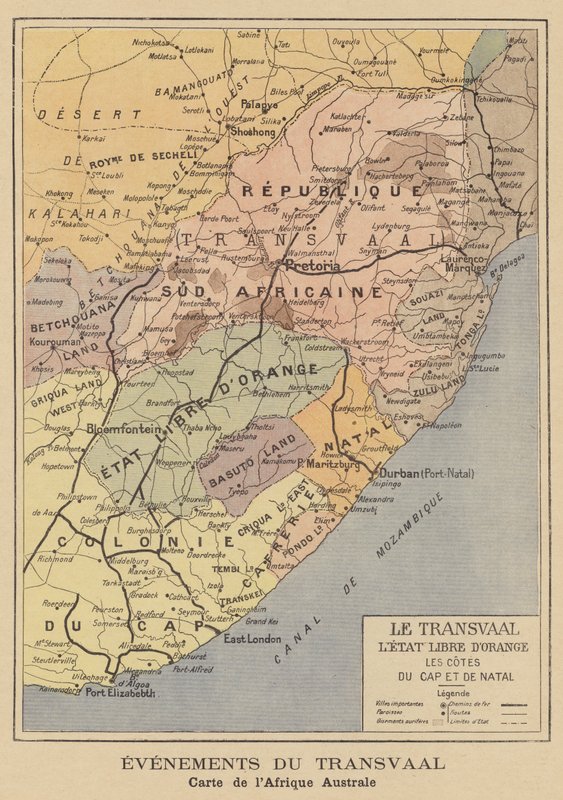 Map of South Africa by French School