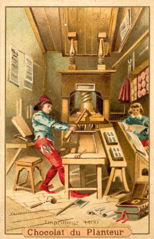 Printer, 1400 by French School