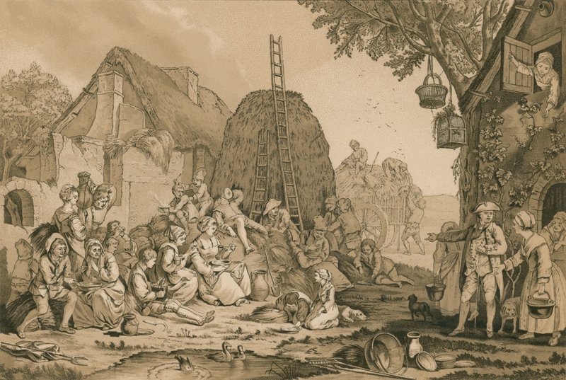 A Farm-Yard by French School