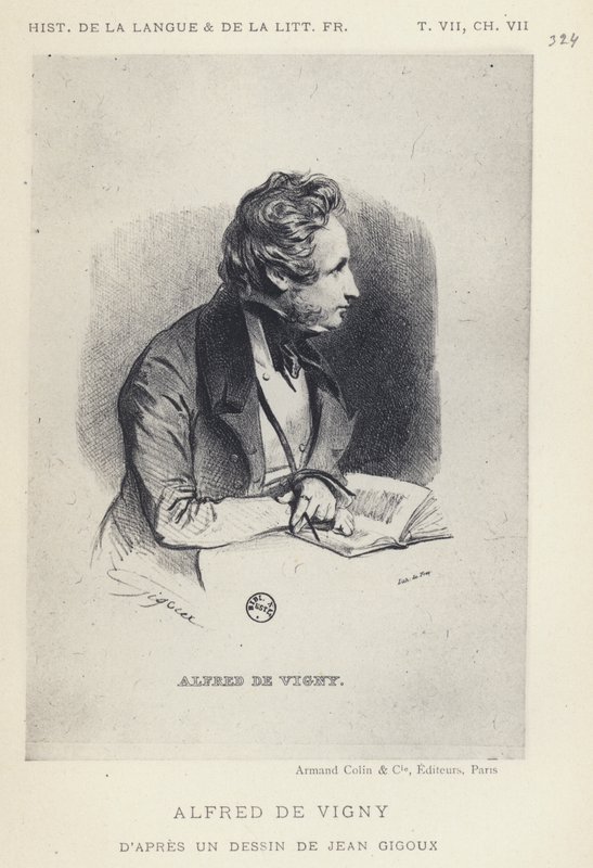 Alfred de Vigny by French School