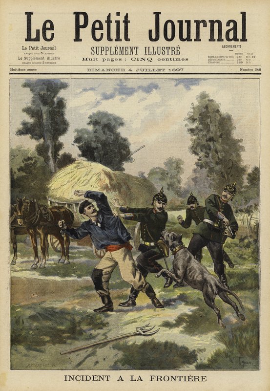 Border incident, 1897 by French School