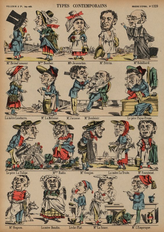 Caricatures by French School