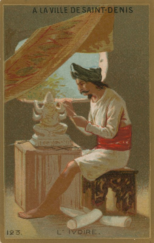 Carving ivory by French School