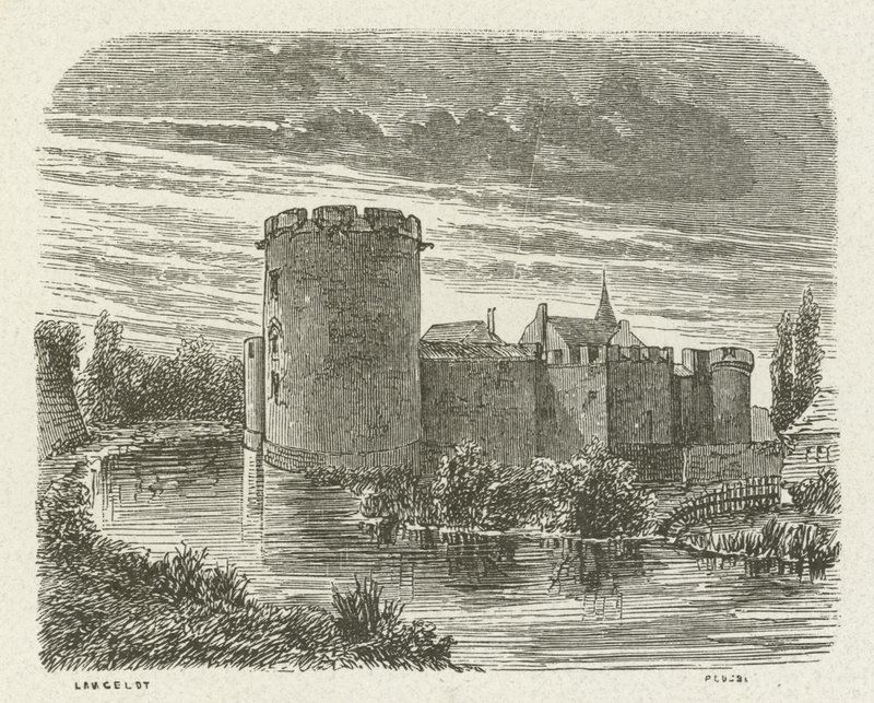 Castle of Ham, France by French School