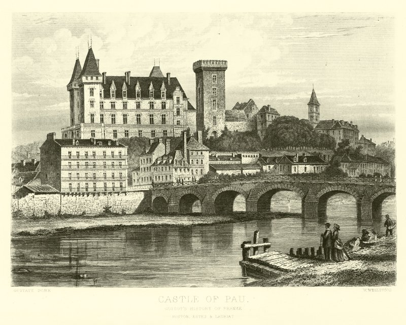 Castle of Pau by French School