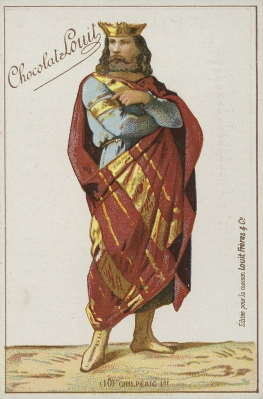 Chilperic I by French School