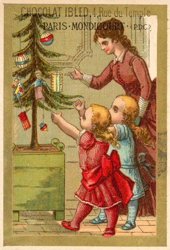 Christmas Scene by French School