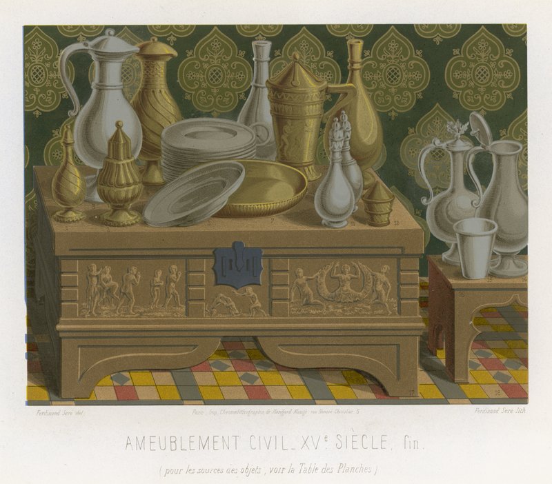 Civilian furnishings by French School