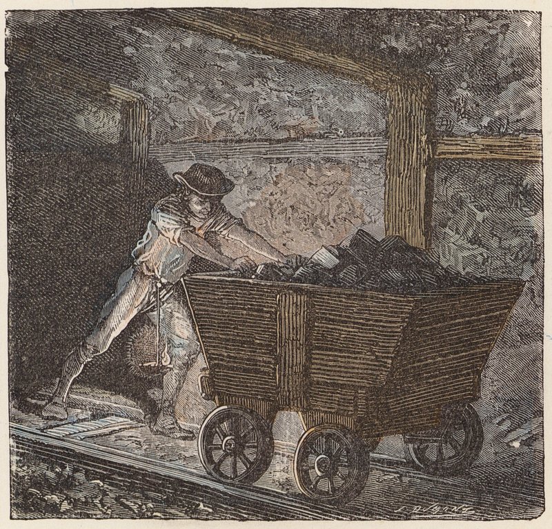 Coal mining by French School