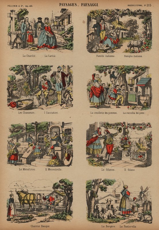 Countryside Scenes by French School