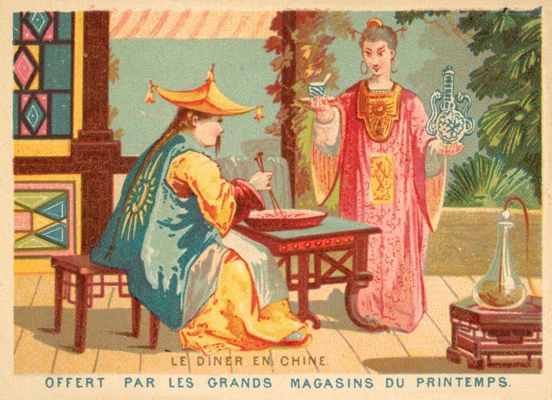Dinner in China by French School
