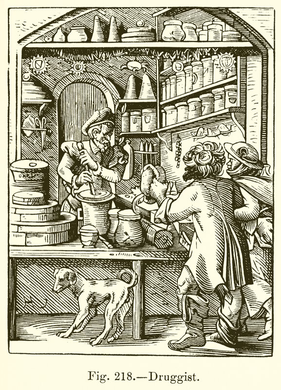 Druggist by French School