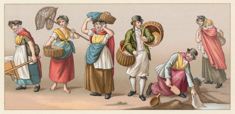 England Costume by French School