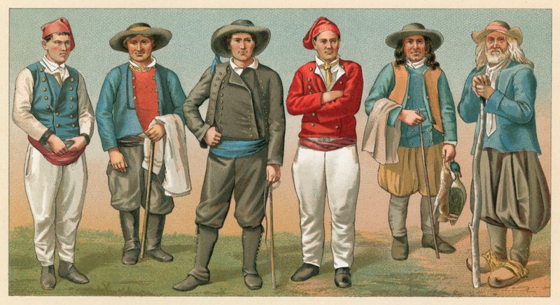 French Costume by French School