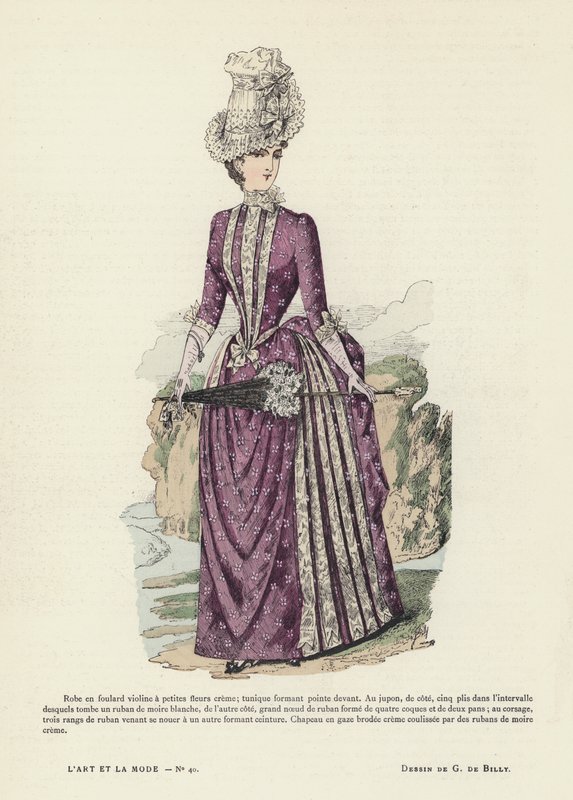 French fashion plate by French School