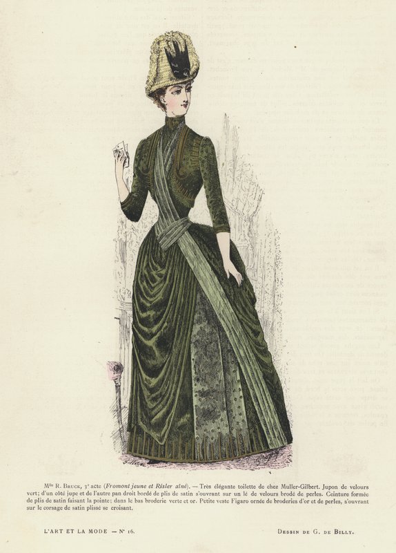 French fashion plate by French School