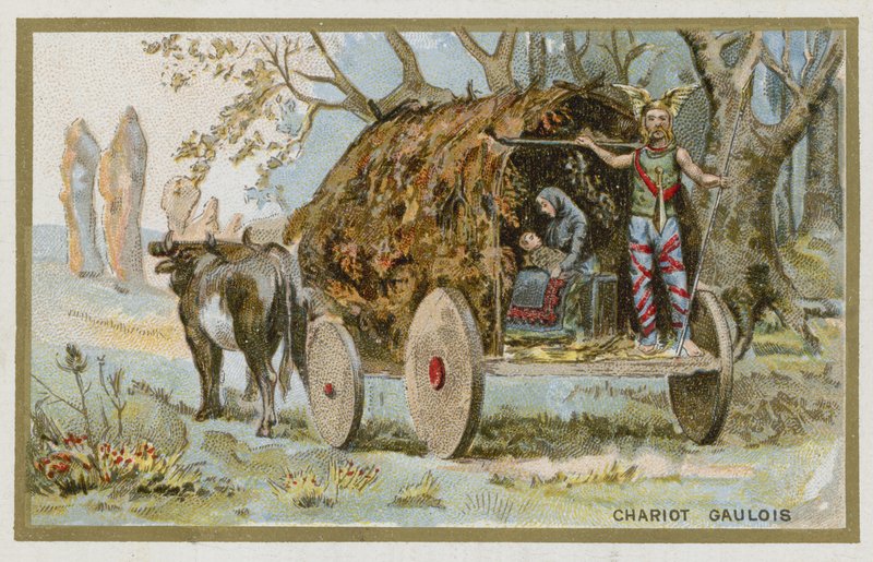 Gaulish Wagon by French School