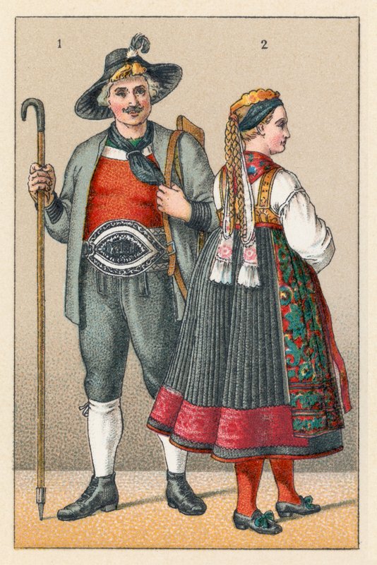 Germany Tyrol Costume by French School