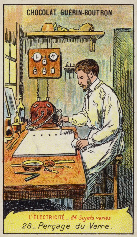 Glass drilling by French School