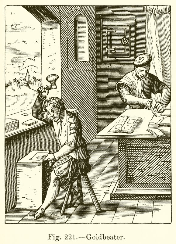 Goldbeater by French School