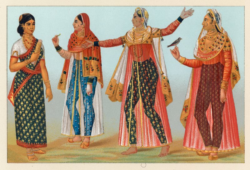 India Costume by French School