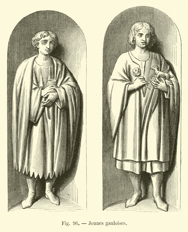 Young Gaulish Women by French School