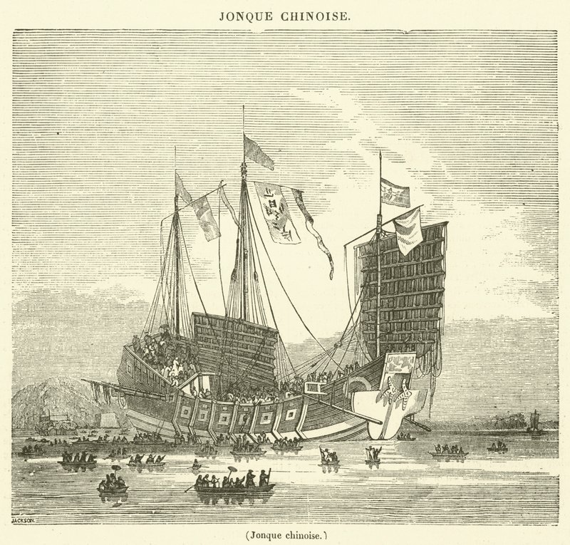 Chinese junk by French School
