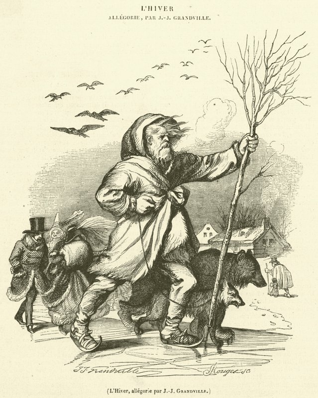 Winter, allegory by French School