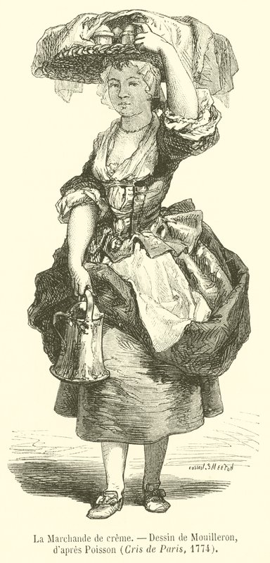The Cream Seller by French School