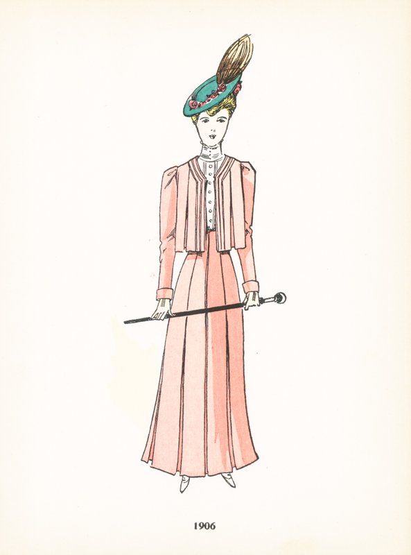 Ladies fashion, 1906 by French School