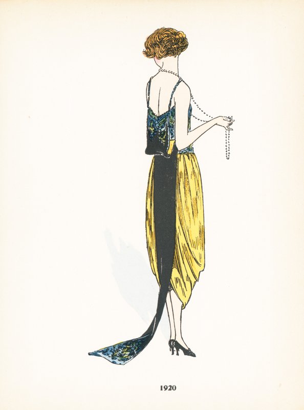 Ladies fashion, 1920 by French School