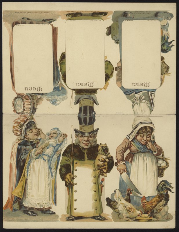 Menu Cards by French School