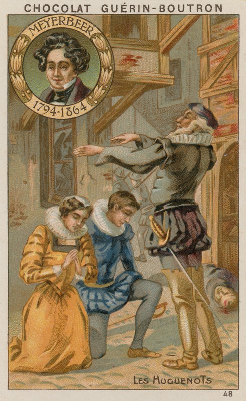 The Huguenots by French School