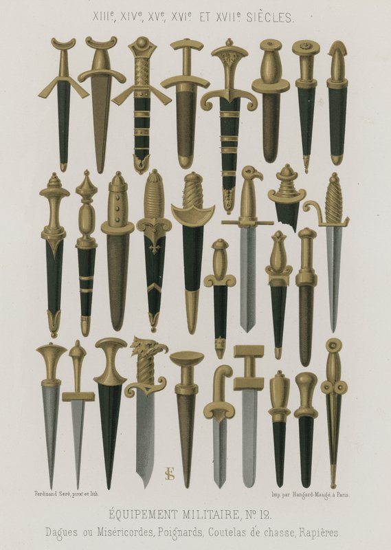 Military equipment by French School