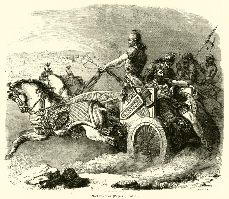 Death of Josiah by French School