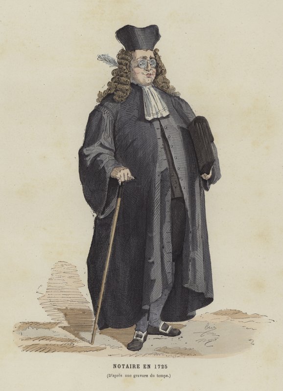 Notary, 1725 by French School
