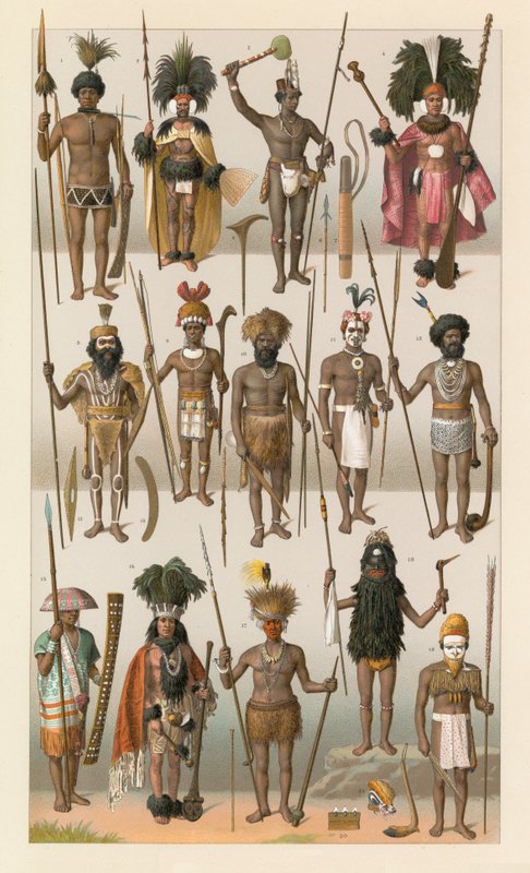 Oceania Costume by French School
